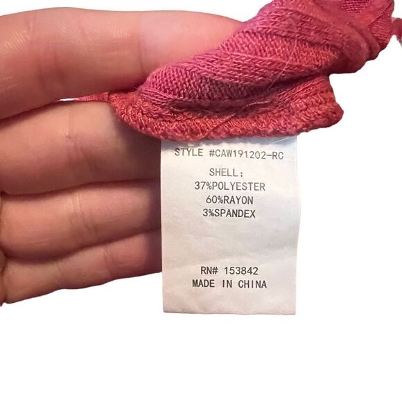 3 for $30! Code x Mode pink ribbed button down shirt.‎ Size small - Picture 5 of 9